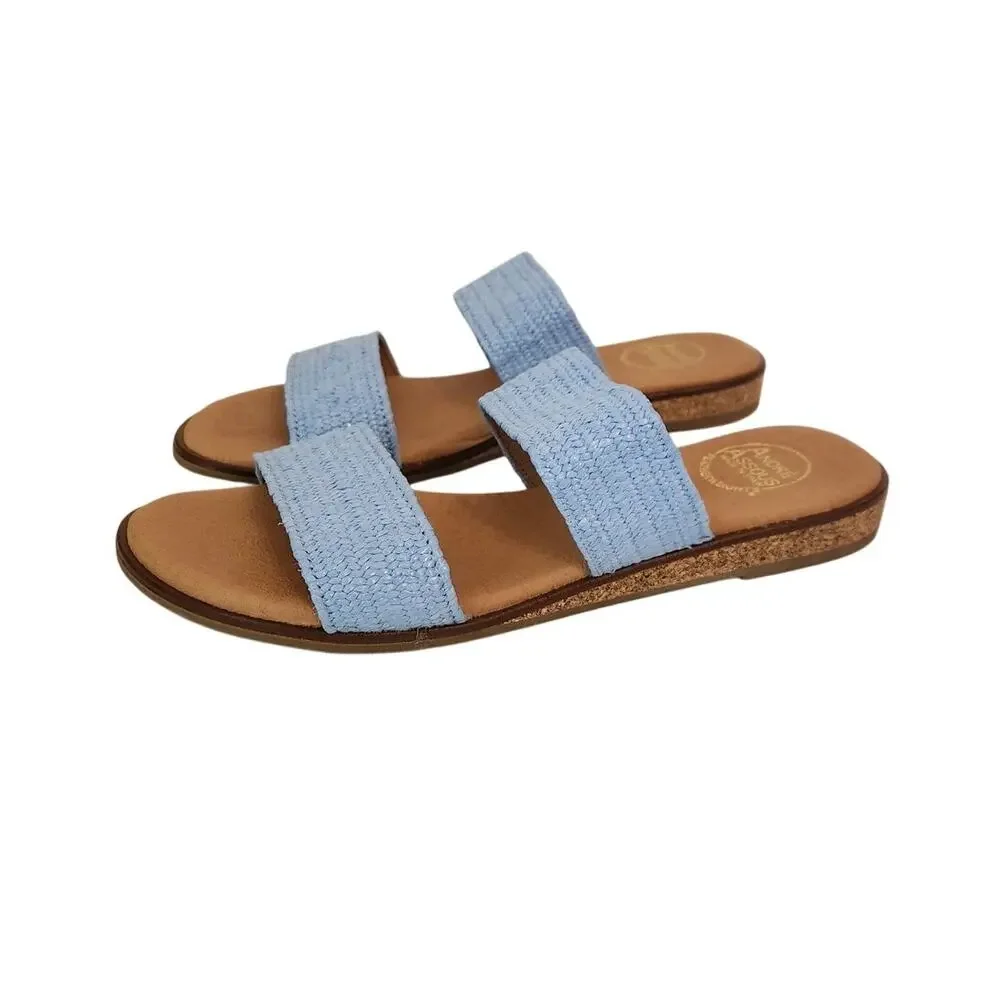 New Galia Stretch Raffia Featherweights Sandal Light 40/9.5 US